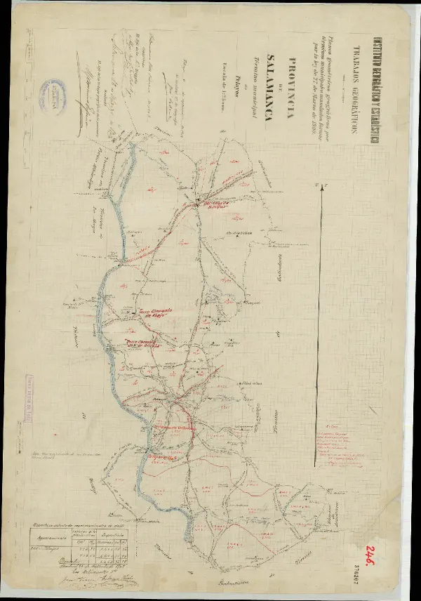 Vista general del mapa: Plano del término municipal de Pelayos, 1903