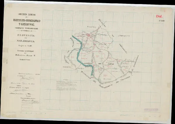 Vista general del mapa: Plano del término municipal de Pelayos, 1936