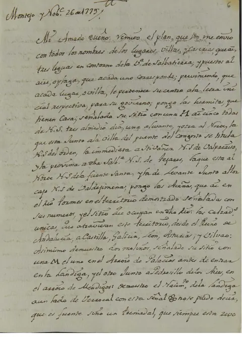 Correspondencia manuscrita · hoja 1