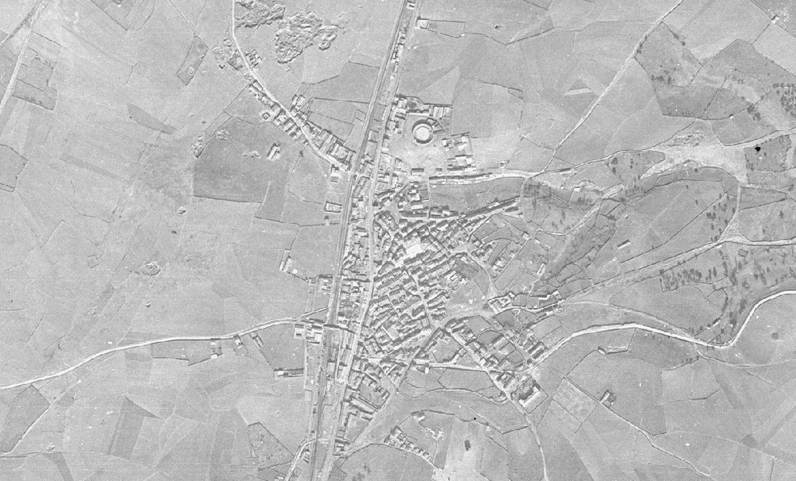 Vista aérea de Guijuelo en 1946