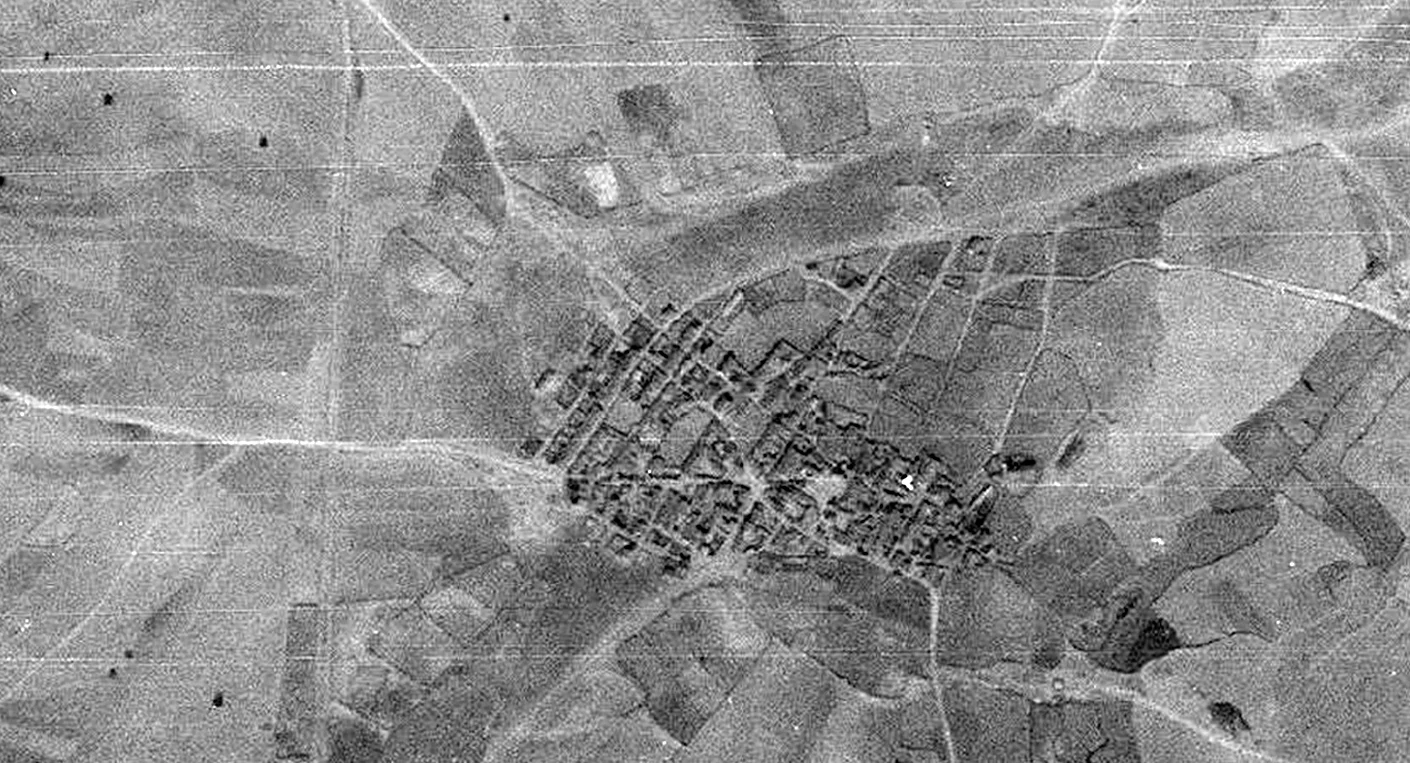 Vista aérea de Montejo en 1945